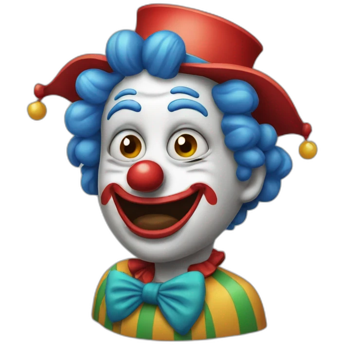 Crying clown emoji