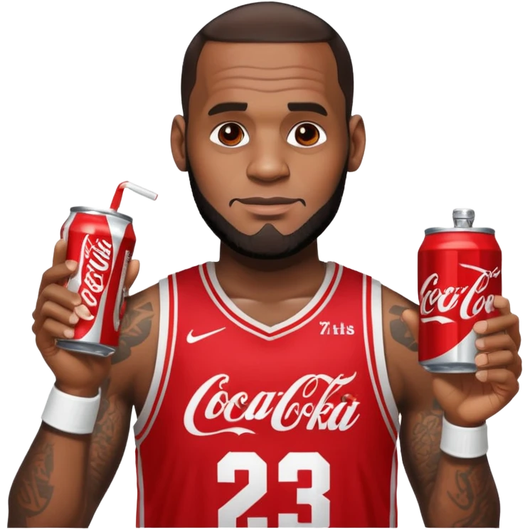 LeBron and coke mixed emoji