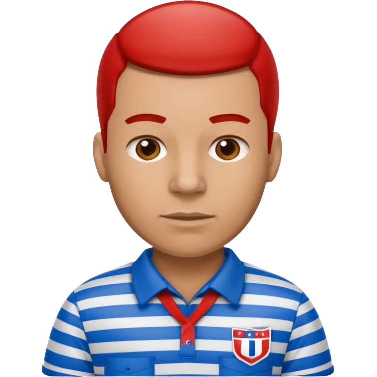 referee american football blue (#00A3E0) and red (#F9423A) emoji