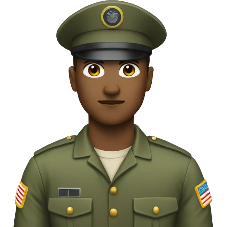 Blocking military emoji