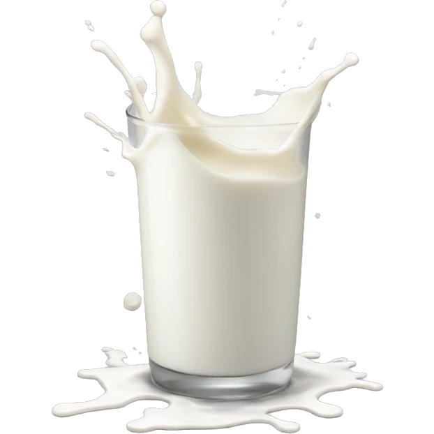 Milk splatter emoji
