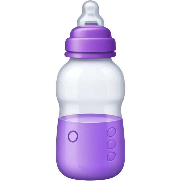 baby bottle white and purple emoji