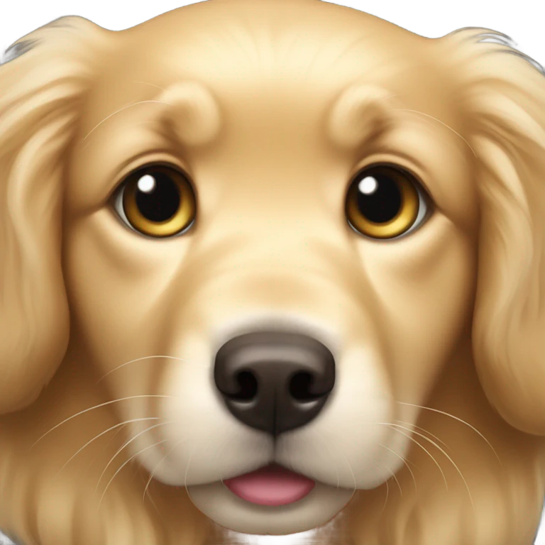 A golden retriever puppy emoji