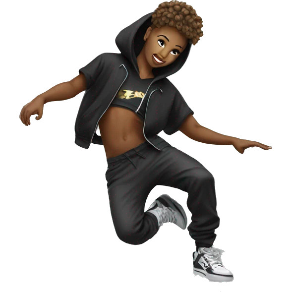 Hip hop dancer emoji