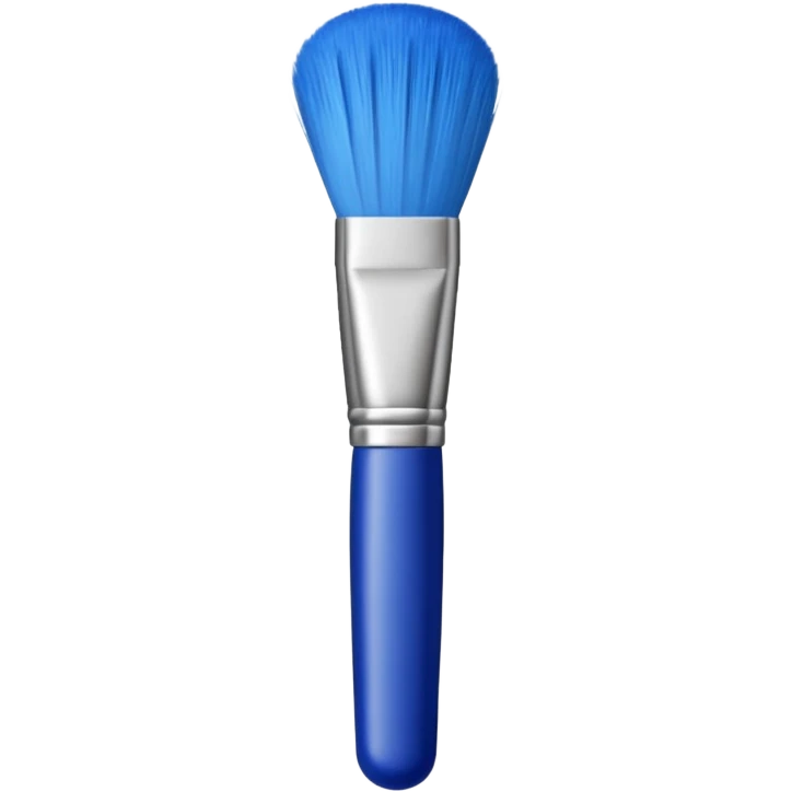 Blue make up brush emoji
