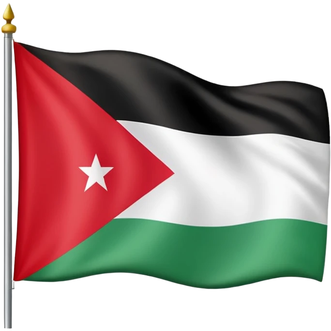 Jordanian flag with the number 79 emoji