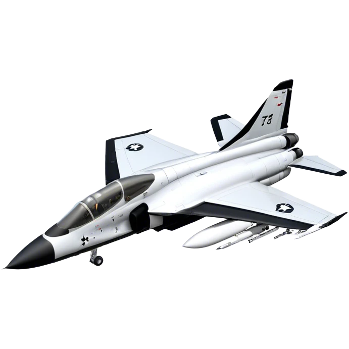 Jet Trainer - T-38 Talon - Northrop Grumman (Model Year: 2021) (Iconic colour: White and black) emoji