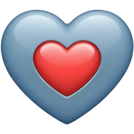 heart blue grey emoji