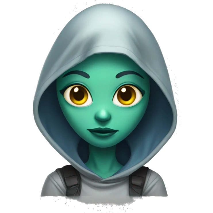 Alien girl emoji