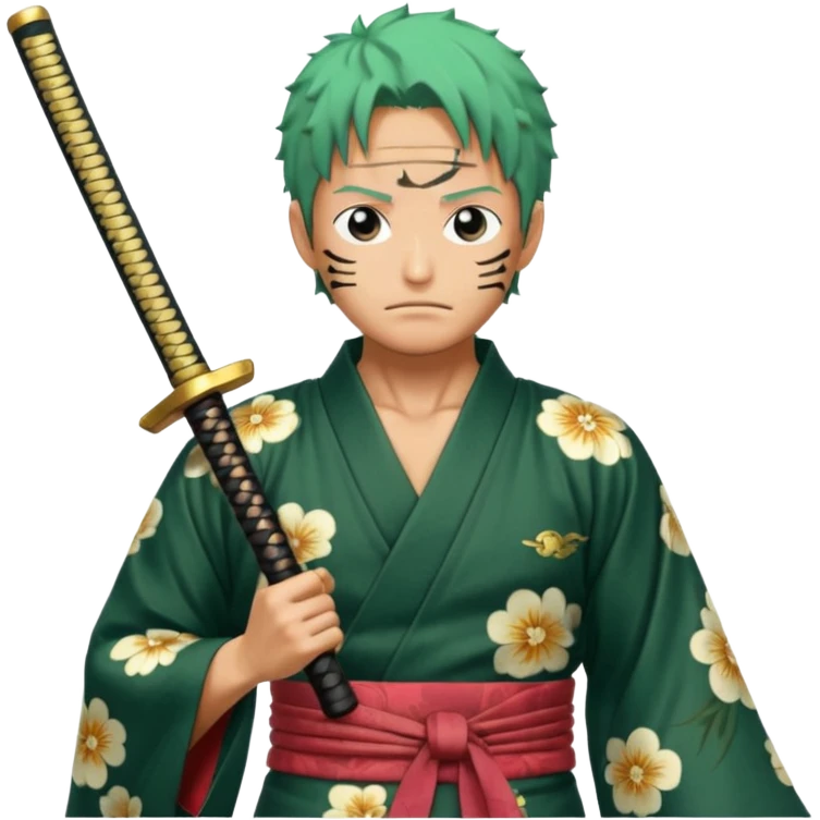 one piece zoro in land of wano emoji