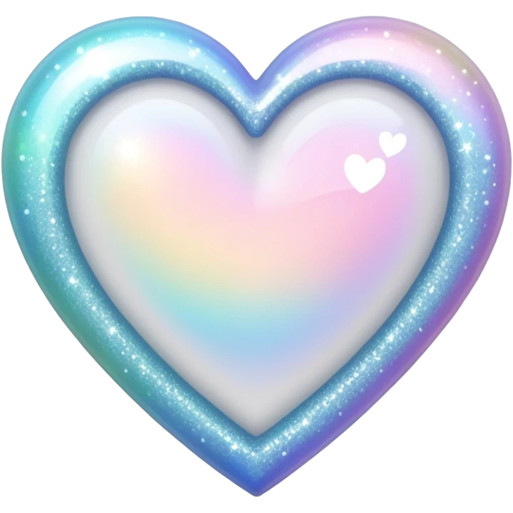 white heart with a glitter effect emoji
