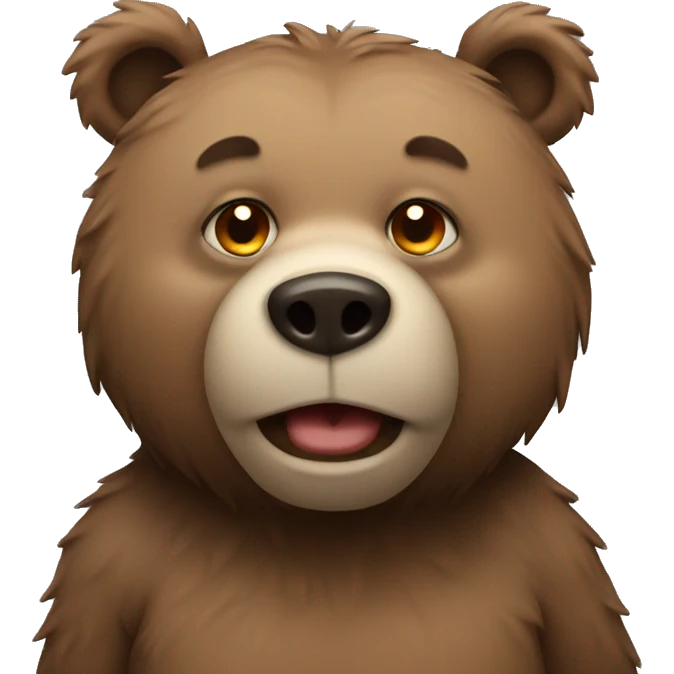 chunky bear  emoji