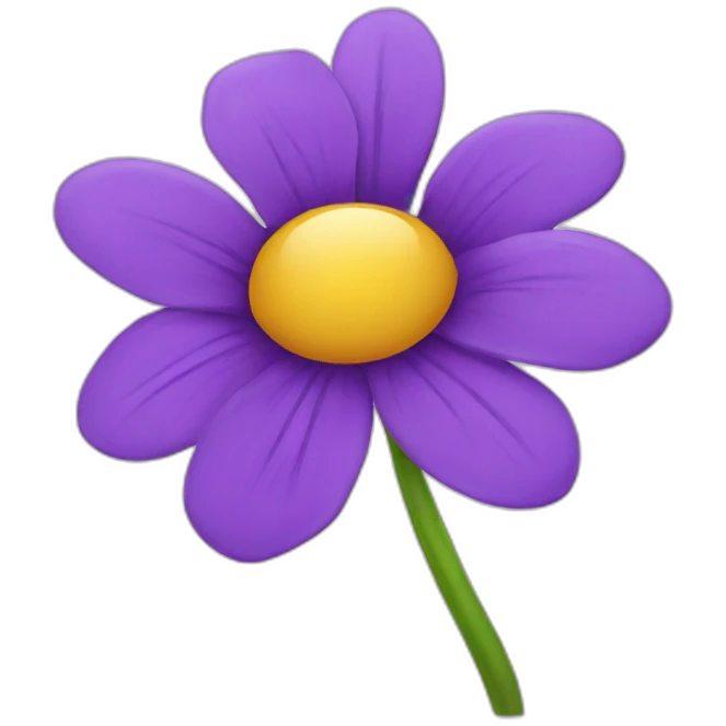 Purple flower emoji