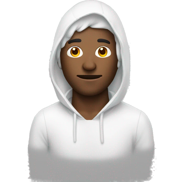 Man covered with white gel emoji