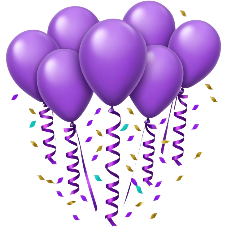 party decor  lilac  emoji