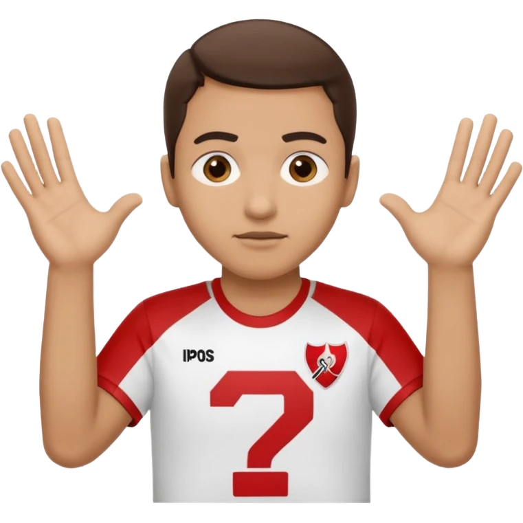 Hace a una persona con la remera de river plate haciendo esto🤷‍♂️ emoji