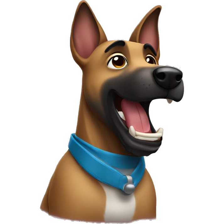 malinois sing and dancing with mic emoji