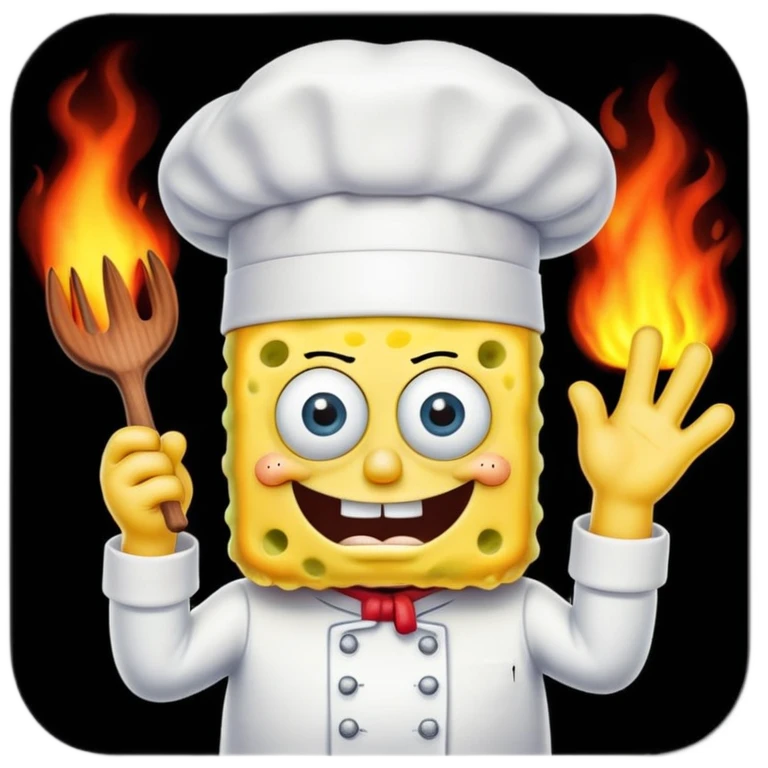 SpongeBob is a cook in hell  emoji