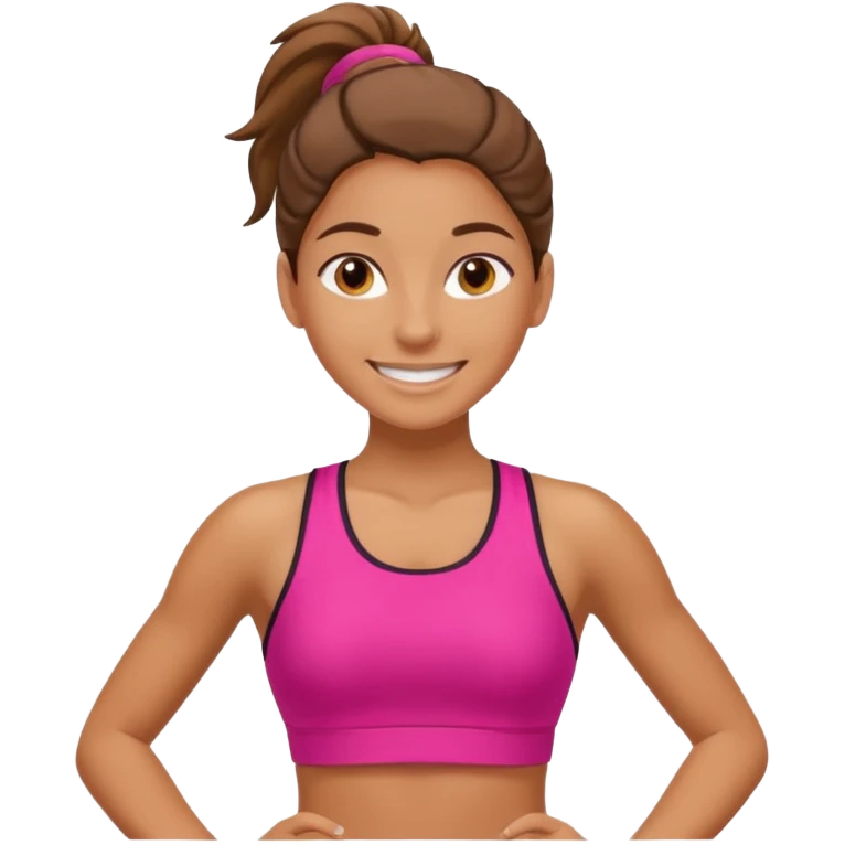 girl walks in a sport clothes emoji