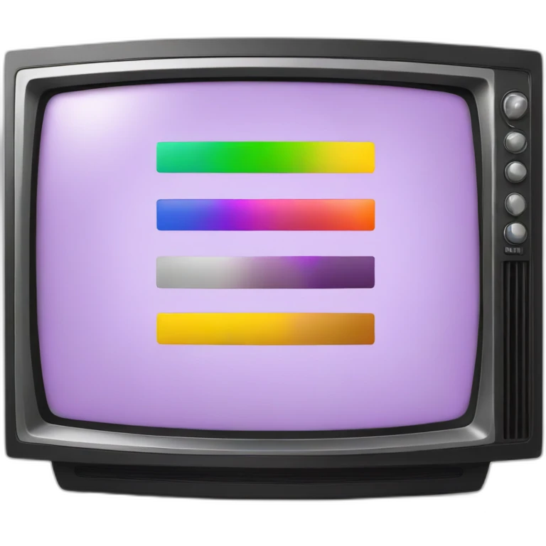 color bars on TV emoji
