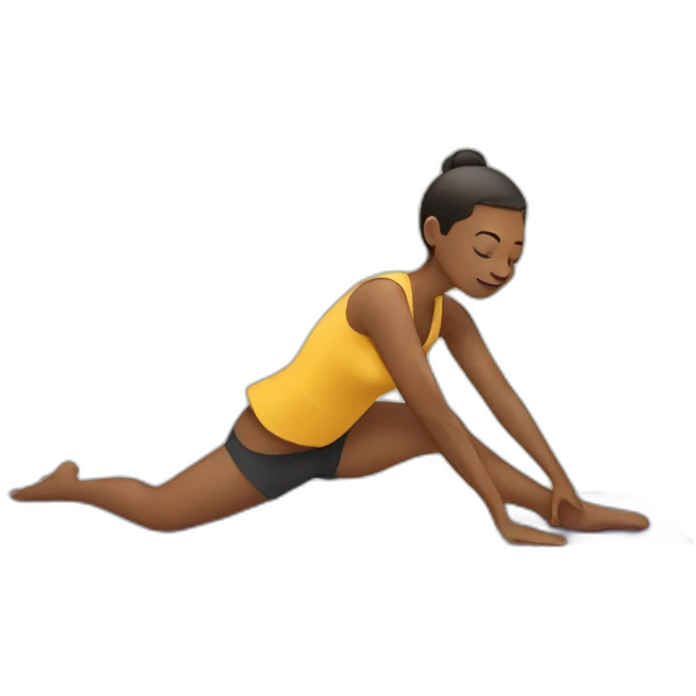 stretching emoji