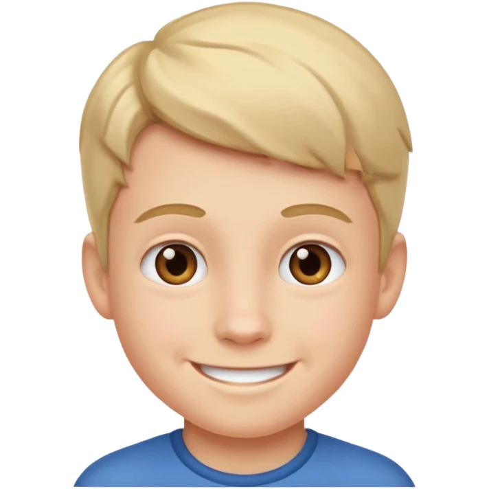 smiling male kid emoji