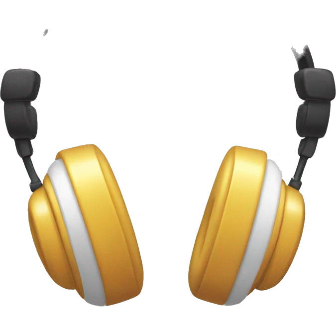 Cute headphones with bows emoji