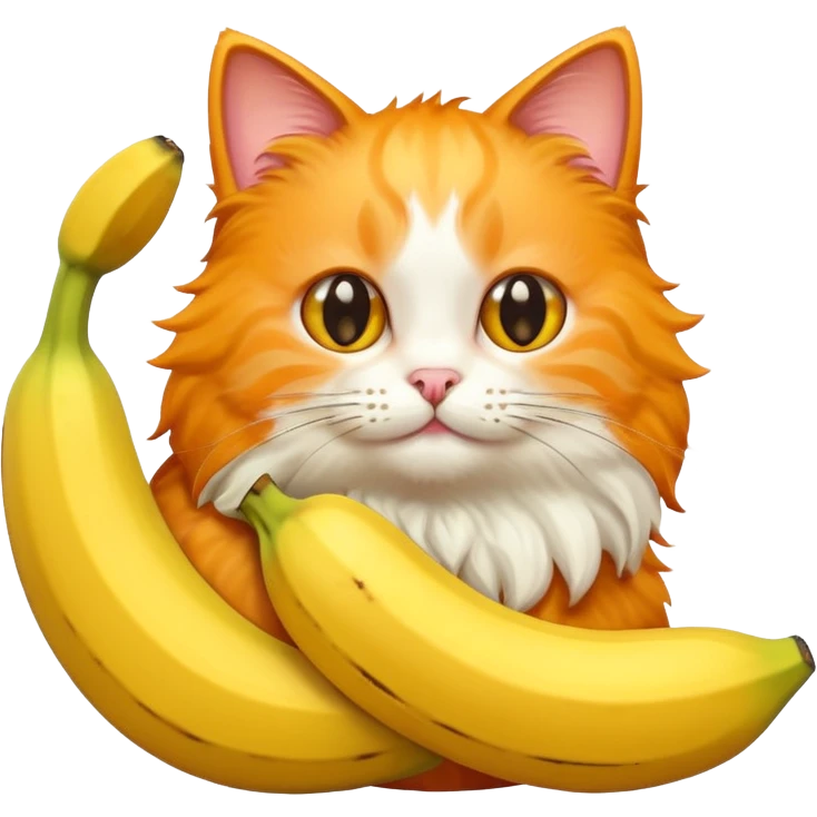 Cat with banana  emoji