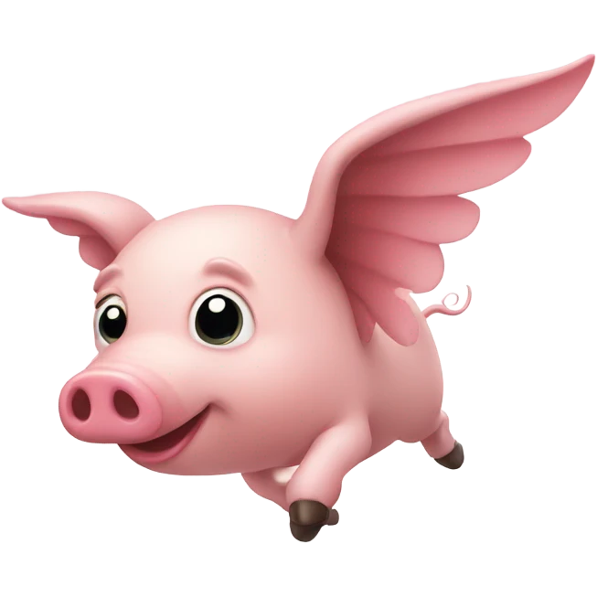 Flying pig  emoji