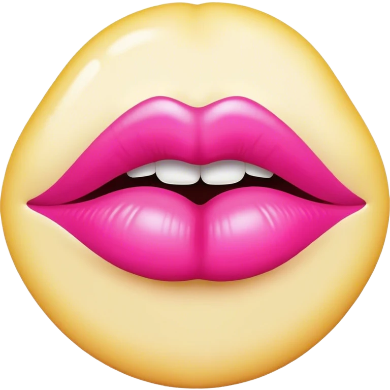 pink lipstick kiss mark  emoji