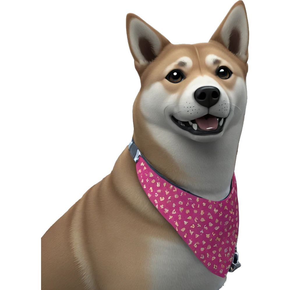 shiba inu portrait close up emoji