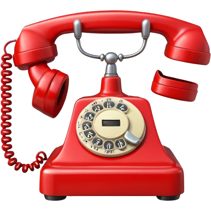 red telephone emoji
