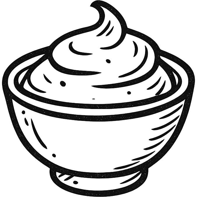 a bowl of yogurt emoji