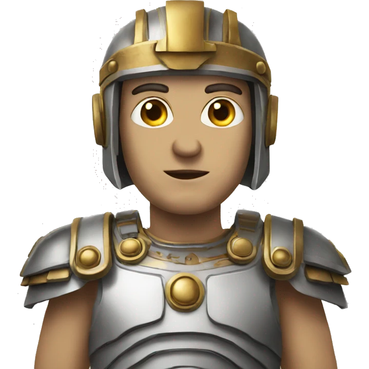 Roman man robot emoji