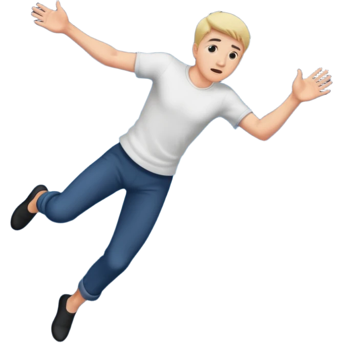 man falling into the void emoji