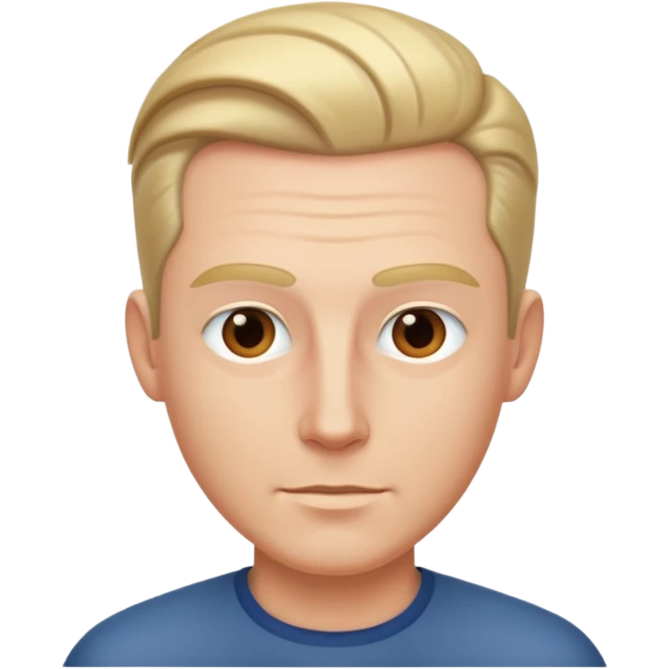 white dude with tight slick back hair emoji