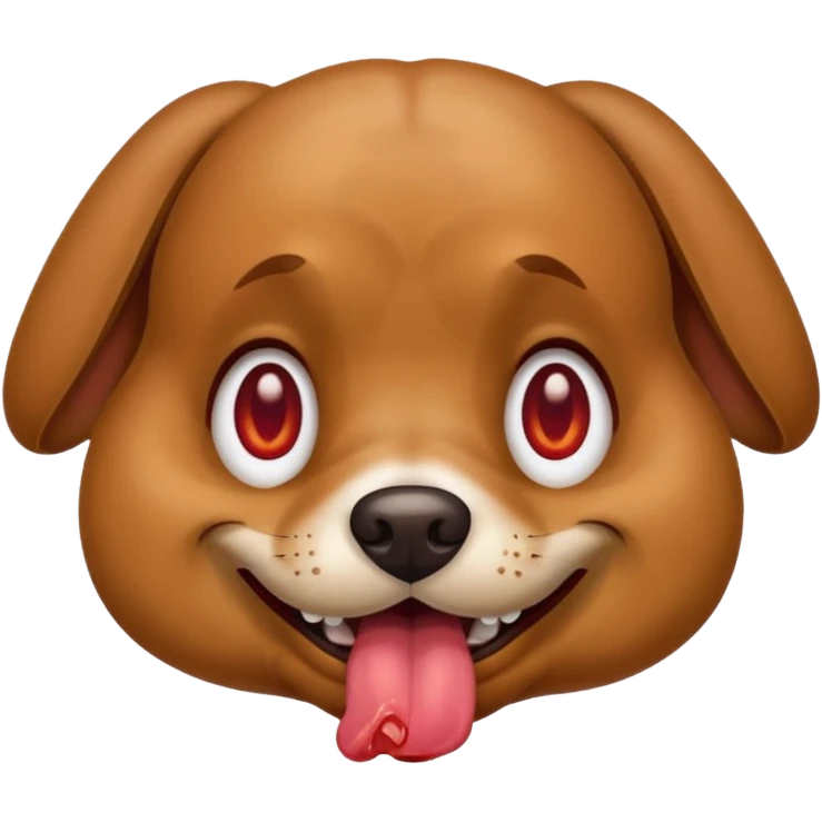 drunk dog emoji