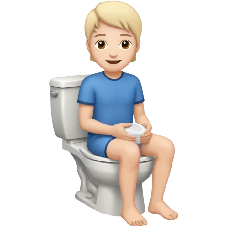 Happy on toilet  emoji
