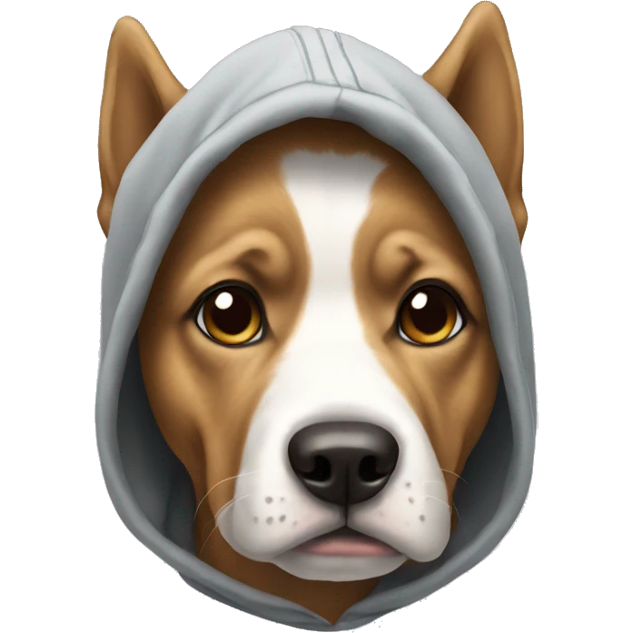 Dog with a hoodie emoji