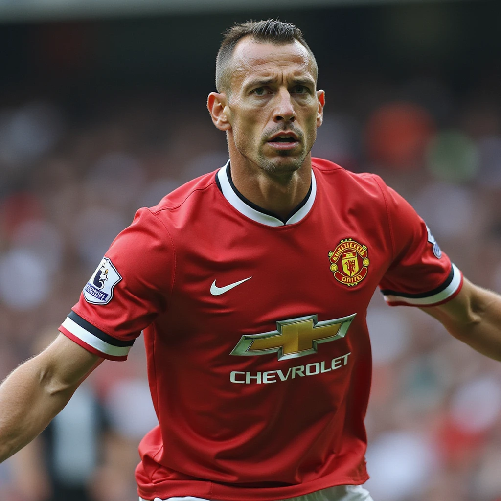 Rio Ferdinand, famous defender, realistic portrait style emoji