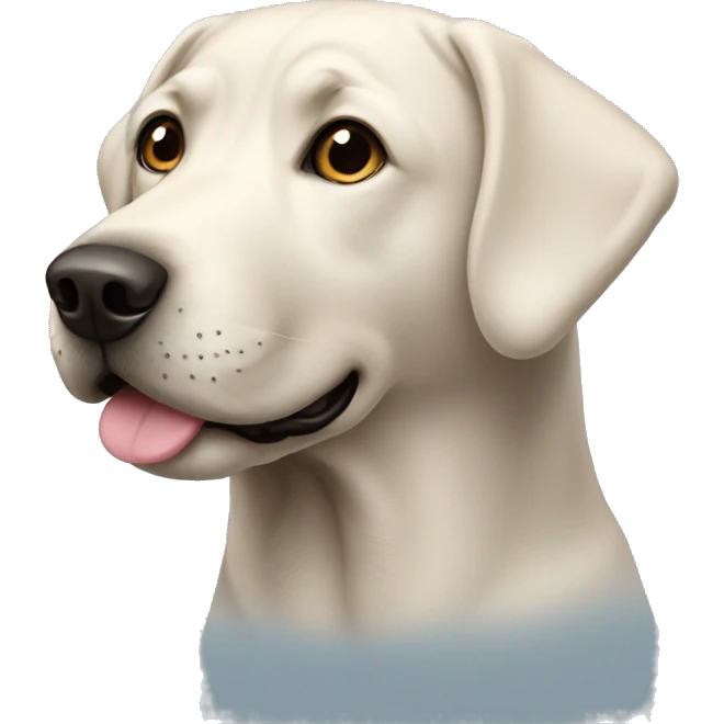 Black labrador dog  emoji