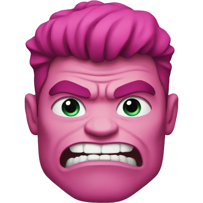 Pink hulk  emoji