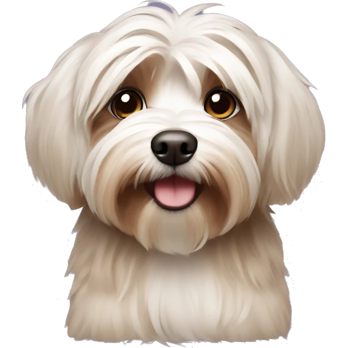 Havanese dog brown emoji