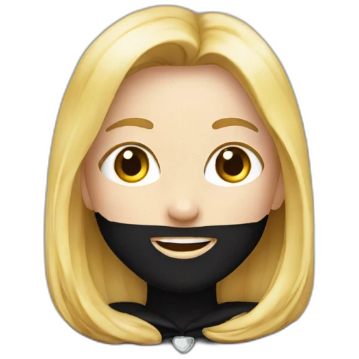 Happy-White-girl—face-black-cape-costume emoji