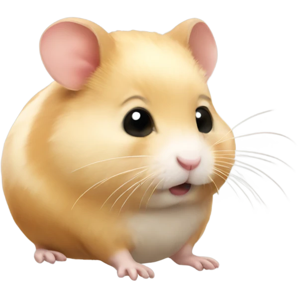 Hamster with mustache emoji