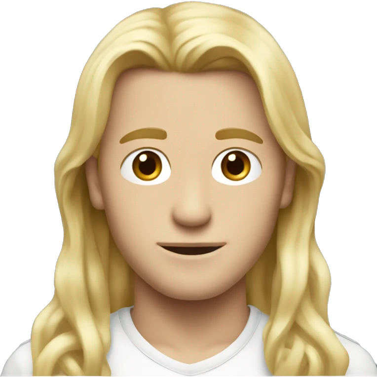 emil hansen long gross blonde hair  emoji