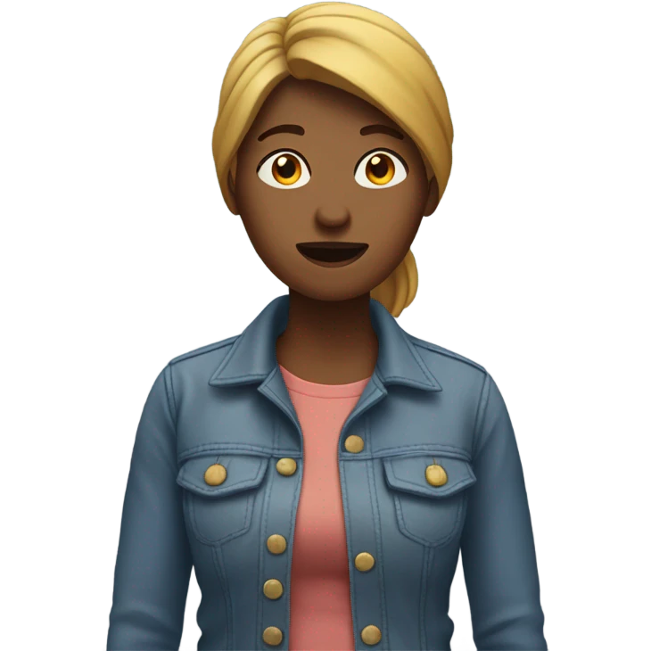 woman asking help emoji