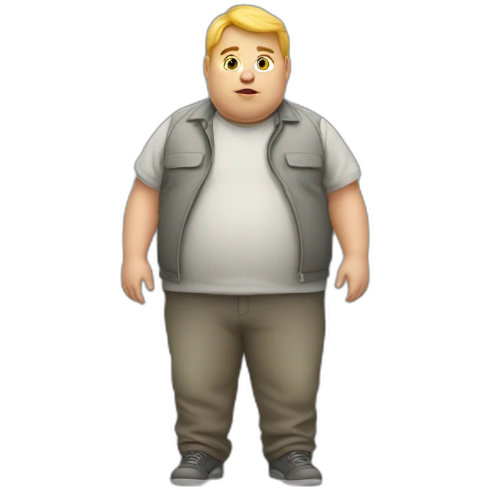 Fat boy programmer emoji
