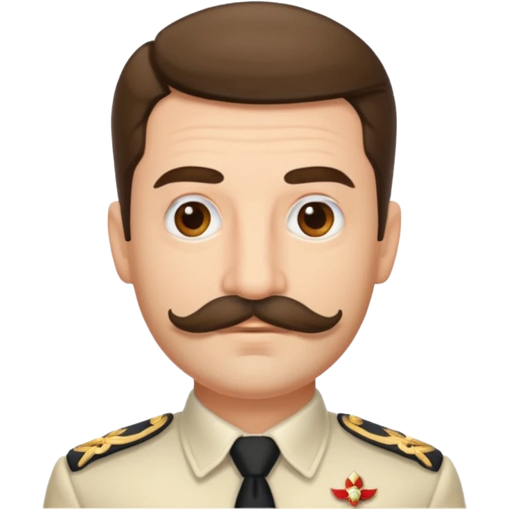 ugo casabianca with Staline´s moustache emoji