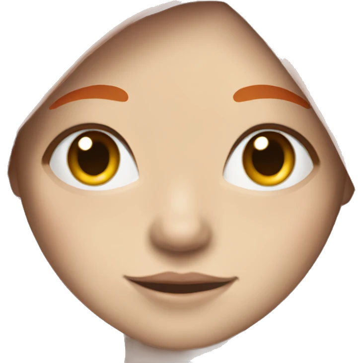 White-skinned freckled girl with orange hair emoji